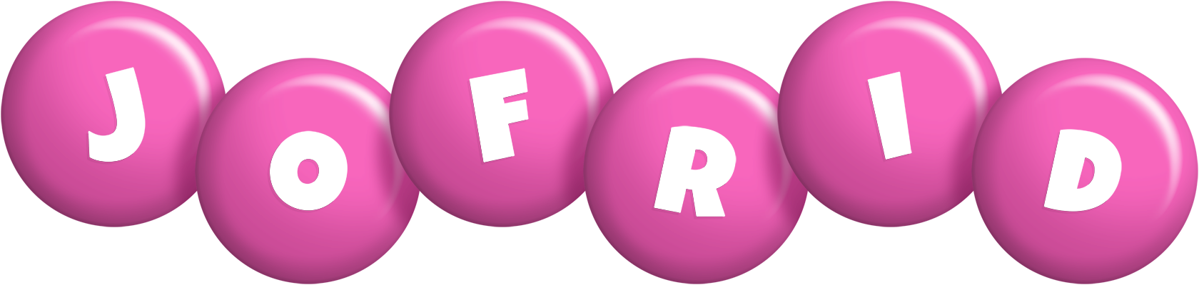 Jofrid candy-pink logo