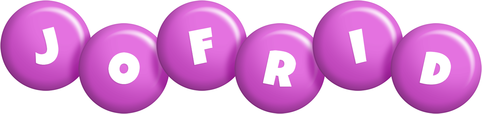 Jofrid candy-purple logo