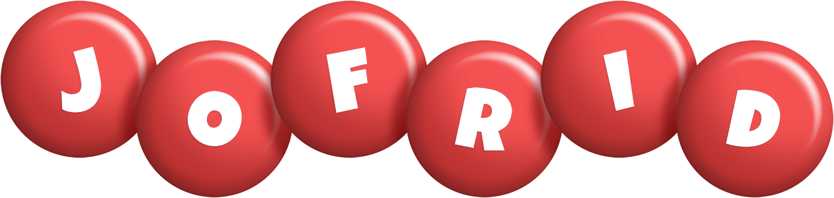 Jofrid candy-red logo