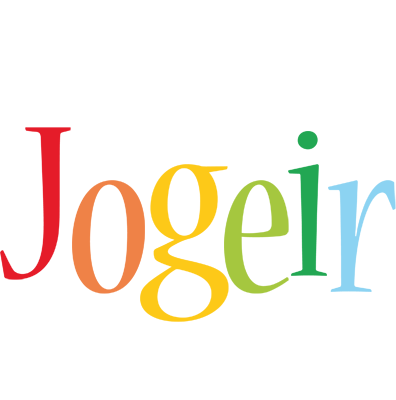 Jogeir birthday logo