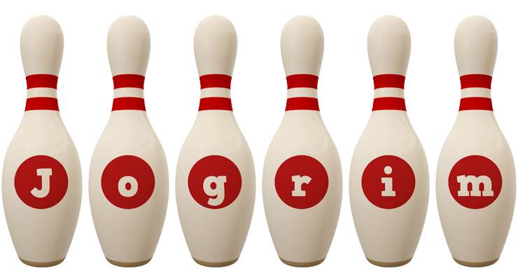 Jogrim bowling-pin logo