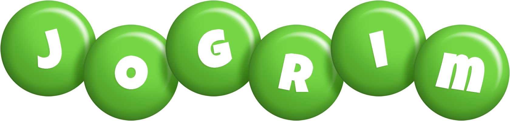 Jogrim candy-green logo