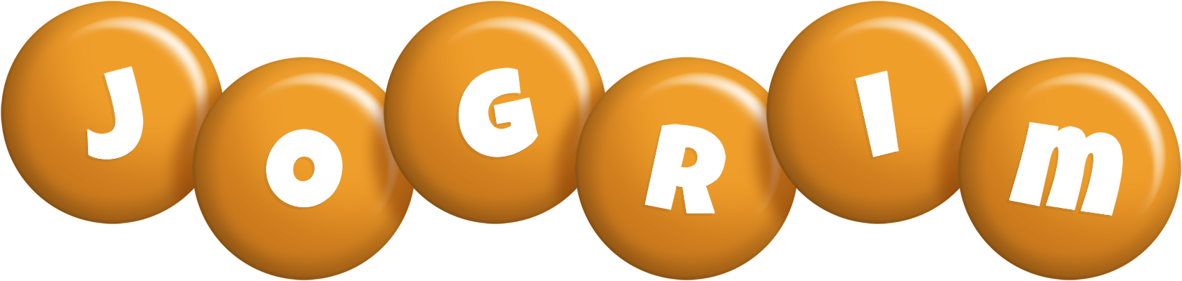 Jogrim candy-orange logo
