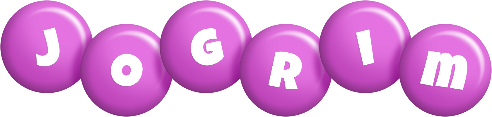 Jogrim candy-purple logo
