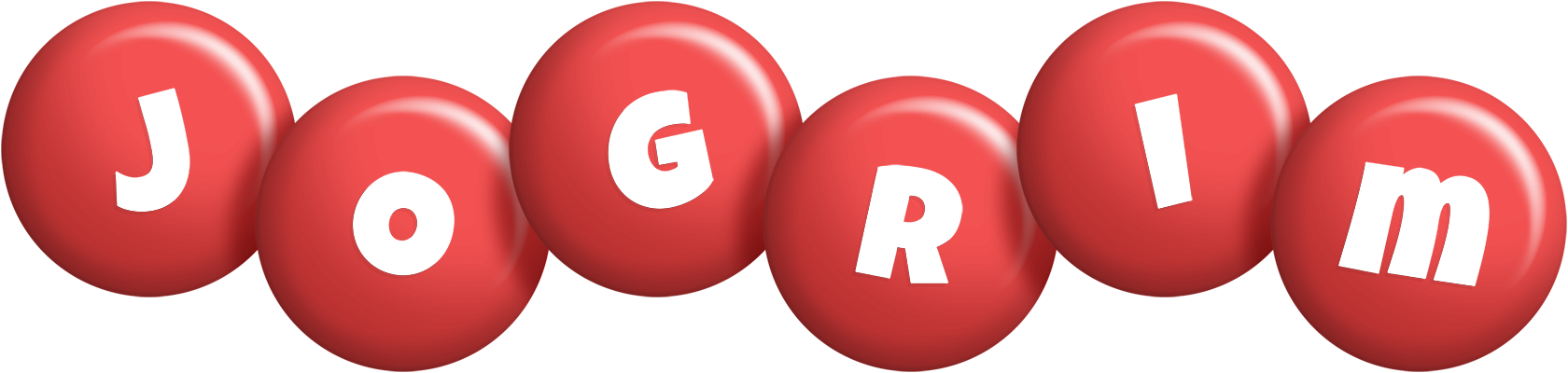 Jogrim candy-red logo