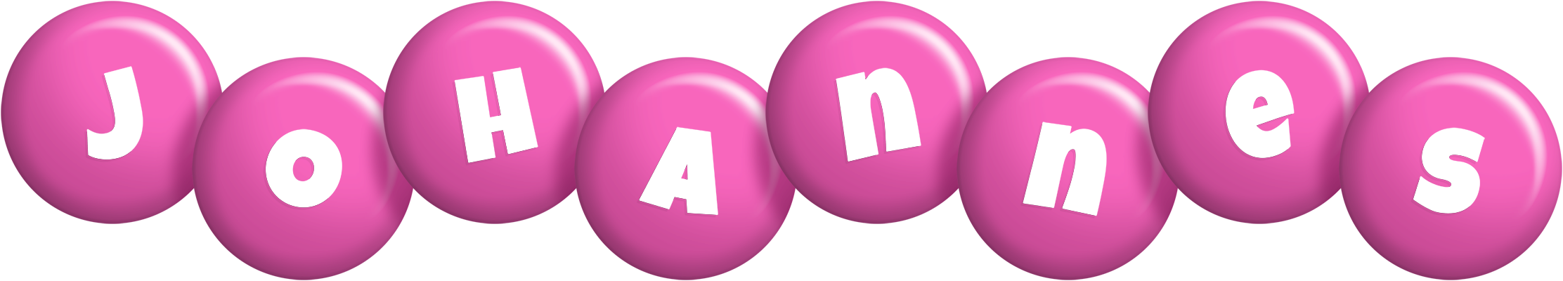 Johannes candy-pink logo