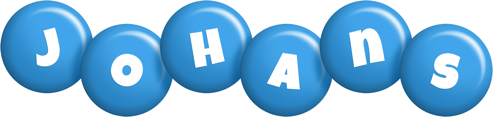 Johans candy-blue logo