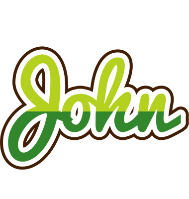 John golfing logo
