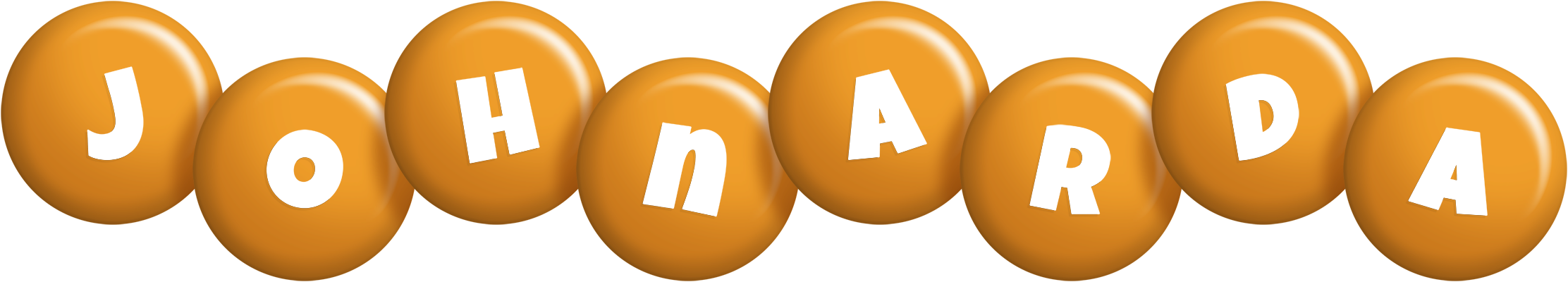Johnarda candy-orange logo