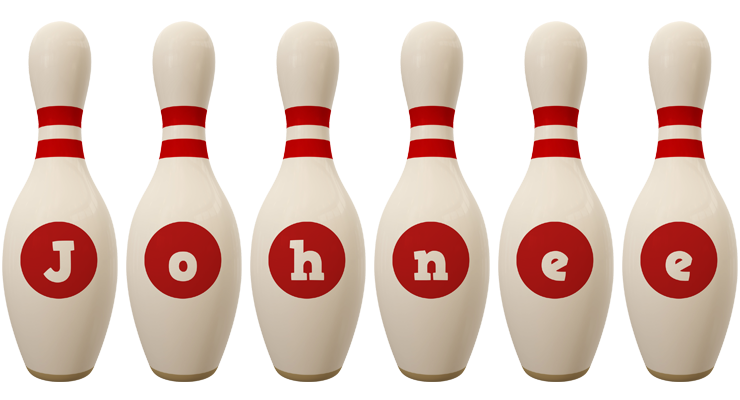 Johnee bowling-pin logo