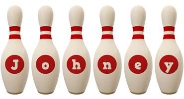 Johney bowling-pin logo