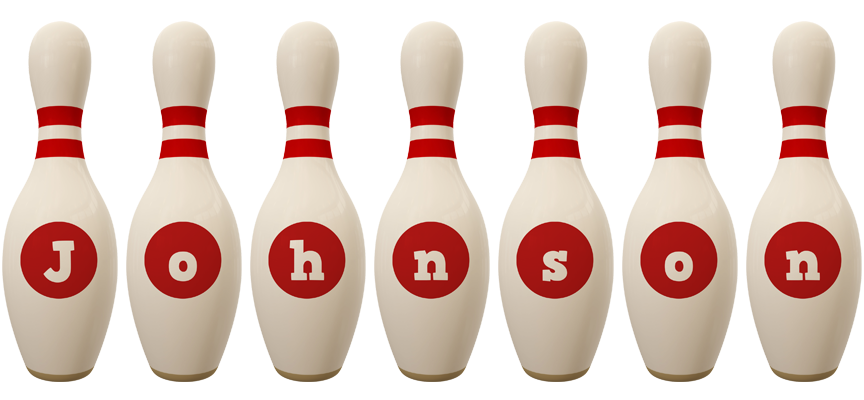 Johnson bowling-pin logo