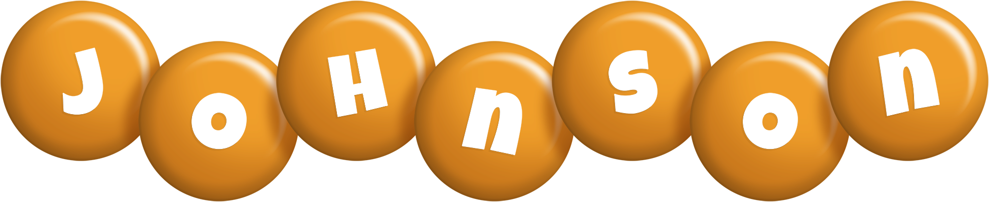 Johnson candy-orange logo