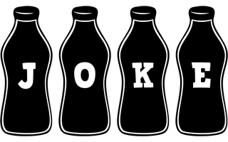 Joke bottle logo
