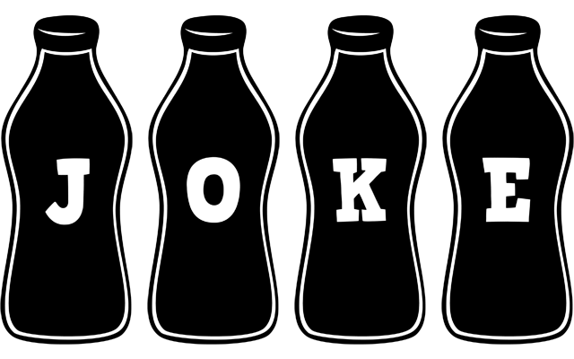 Joke bottle logo