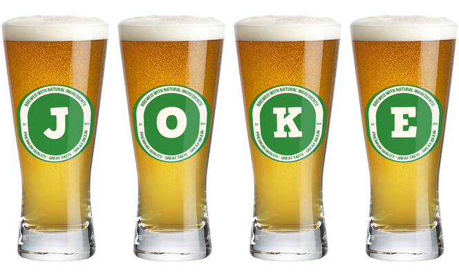Joke lager logo