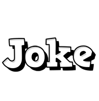 Joke snowing logo