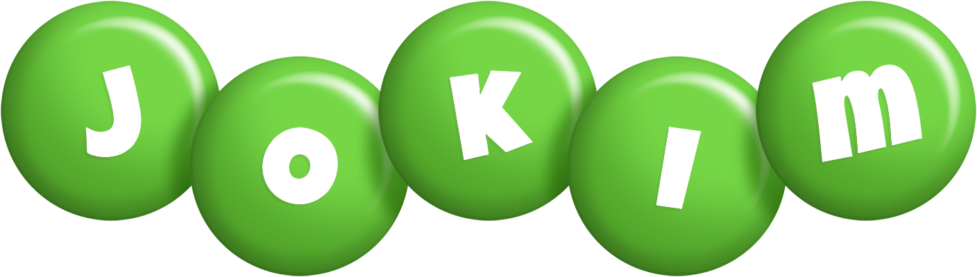 Jokim candy-green logo