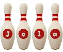 Jola bowling-pin logo