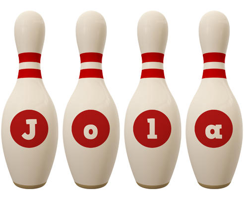 Jola bowling-pin logo