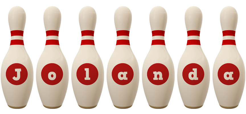 Jolanda bowling-pin logo