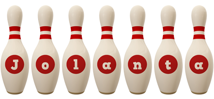 Jolanta bowling-pin logo