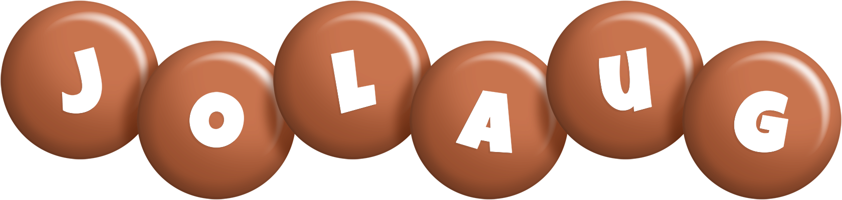 Jolaug candy-brown logo