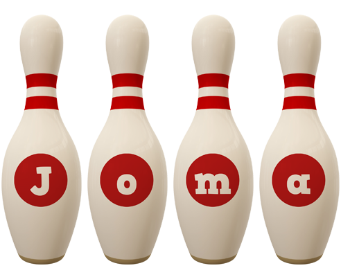 Joma bowling-pin logo