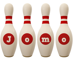 Jomo bowling-pin logo