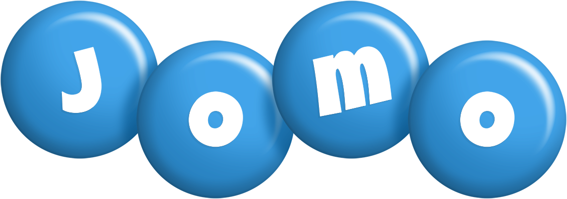 Jomo candy-blue logo