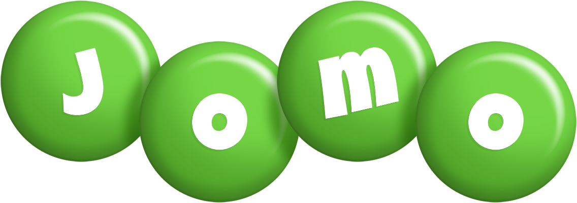Jomo candy-green logo