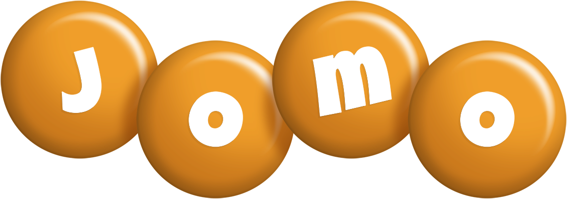 Jomo candy-orange logo