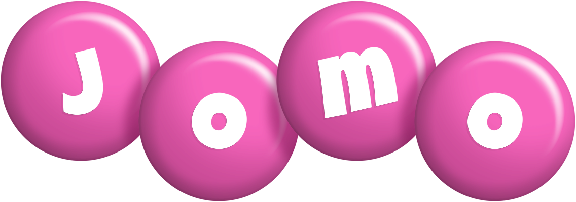 Jomo candy-pink logo