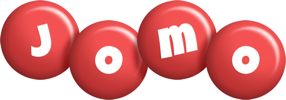 Jomo candy-red logo