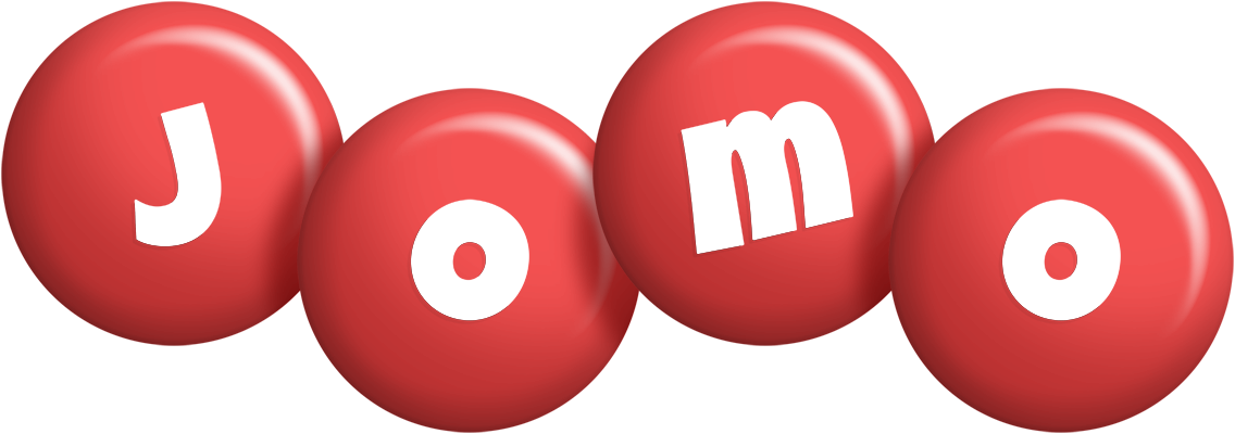 Jomo candy-red logo