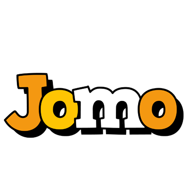 Jomo cartoon logo
