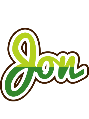 Jon golfing logo