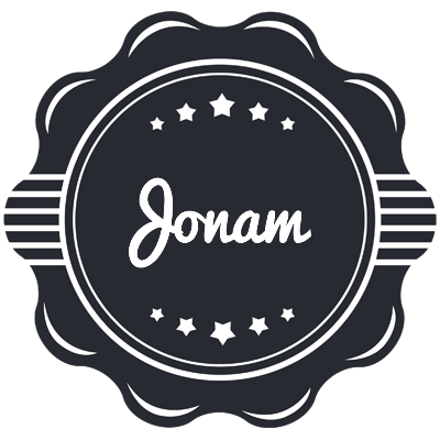 Jonam badge logo