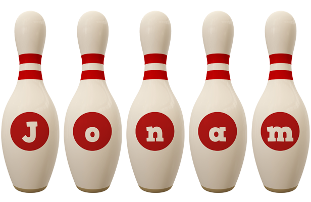 Jonam bowling-pin logo