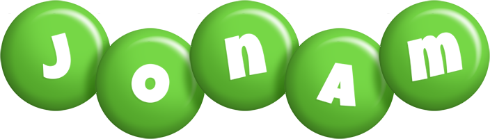 Jonam candy-green logo
