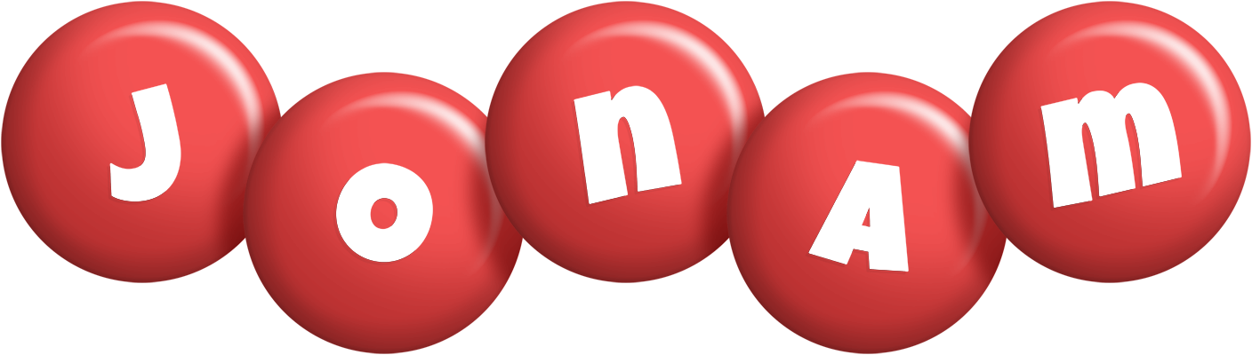 Jonam candy-red logo