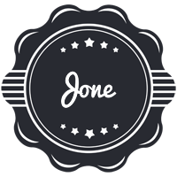 Jone badge logo