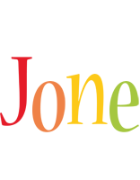 Jone birthday logo