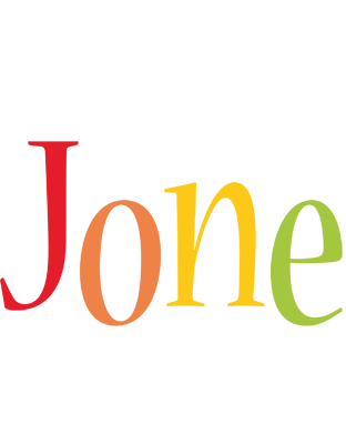 Jone birthday logo