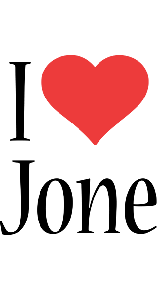 Jone i-love logo