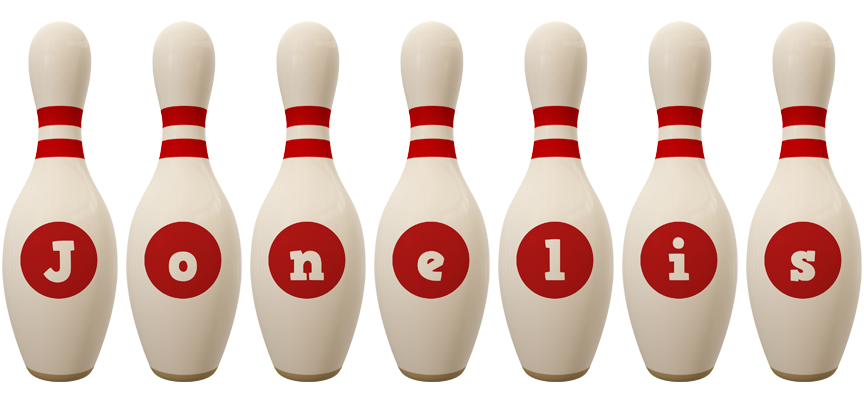 Jonelis bowling-pin logo