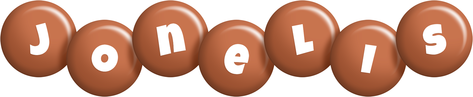 Jonelis candy-brown logo