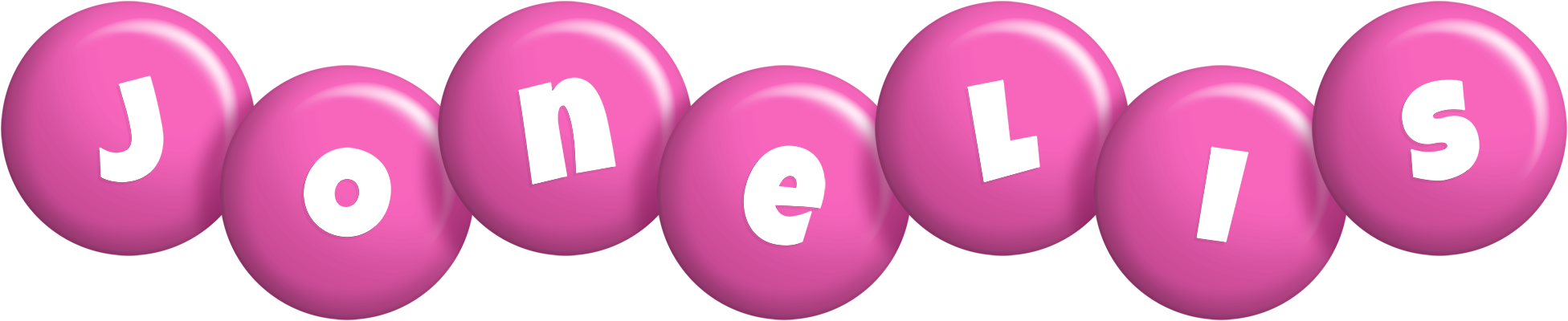 Jonelis candy-pink logo