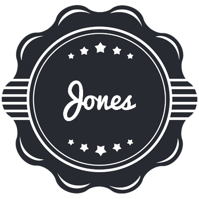 Jones badge logo