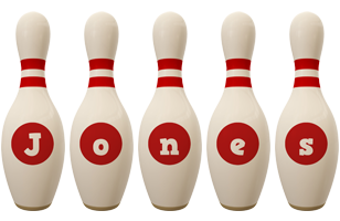 Jones bowling-pin logo